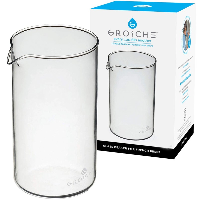 Grosche Borosilicate 3.3 Glass Universal Replacement Beaker For French