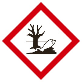 GHS/HazCom 2012: Pictogram Placard, Self Adhesive Vinyl, Environment Pollutant, 10.75" x 10.75"