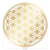 Flower of Life Sticker 9 cm with Protective Varnish Transparent