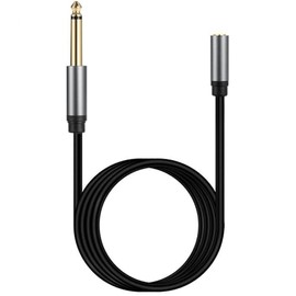 Seadream 3.5mm (1/8 inch) TRS Stereo Female to 1/4" (6.3mm) TS Mono Male Cable;6.35mm TS Male to 3.5mm TRS Female Stereo Jack Audio Cable Connector Adapter for Amplifiers, Guitars, Pianos (10FT)