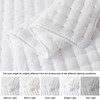 WDCOZY WDCOZY White Queen Size Quilt Bedding Sets with Pillow