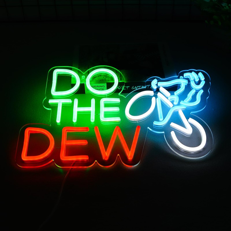 Vinray Do The Dew Neon Sign for Bar Club Man