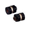 4PCS Brass Extended Hex Wheel Hubs w/Locknuts Wrench Tool for