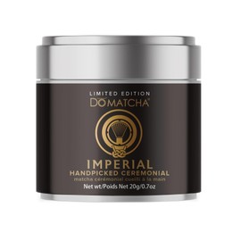 DoMatcha Imperial Handpicked Ceremonial Matcha Tea 20g Powder 17-Servings - Tasting Uji Matcha Powder - High L-Theanine Content - Ideal for Koicha Thick Matcha Tea Ceremony - Exclusive 16th Gen Blend