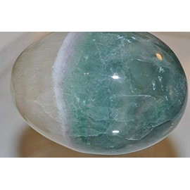✦ Bella-gems ✦ 42x57mm 161 Grams"Colorful Gemmy/Best Extra Grade"~Natural Translucent Rainbow Fluorite Large Crystal Healing Easter Egg - O1226