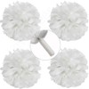 Lovecheer 4Pack White Cheer Pom Poms Plastic Pom Poms Cheerleading