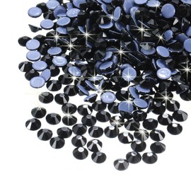 sourcing map 2880 Pcs Hotfix Rhinestones Flatback Crystal Glass Gems Art Rhinestones for Crafts Clothes DIY Decoration(SS10 2.9mm,Black)