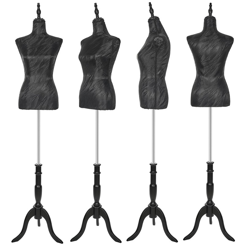 KTMANEQ Adjustable Female Mannequin Torso with Stand, Pinnable Dress Form