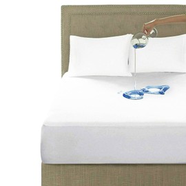 IMFAA 100% Waterproof Mattress Protector - Extra Deep 40 Cm Stretch Skirt – Single (90x190) Cm Terry Towel Mattress Topper – Anti Allergy and Breathable Fitted Mattress Cover.. (Single(90x190+40) Cm)