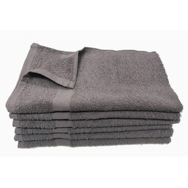 Towel Supercenter Towel Supercenter 15X25 Hand Towels Salon Towels Gym Towels 100% Cotton for Salon, Spa, Golf, Gyms 24pack 36pack 60pack 120 Pack (Charcoal Grey, 24)