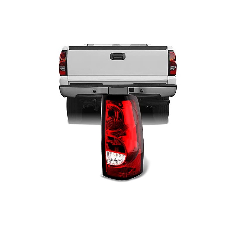 AKKON - For 03-06 Chevy Silverado Pickup Truck Red Clear