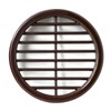 La Ventilazione T6M Round Ventilation Grille ABS Brown for Installation