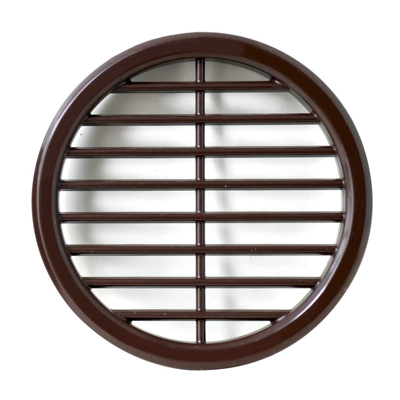 La Ventilazione T6M Round Ventilation Grille ABS Brown for Installation