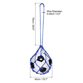 PATIKIL Solo Soccer Kick Net, Soccer Return Throw Training Net Football Training Aid Control Skills for Youth Adult Kicking Practice for 3, 4, 5 Ball Size, Blue