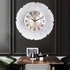 Wall Clock, Silent Hands Clock Petal Iron Creative Stereoscopic Wall
