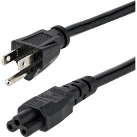 ERJIRO Cable de alimentación de 3 Clavijas para Laptop, Cargador Interlock para Laptop 18 AWG 1,50 M.