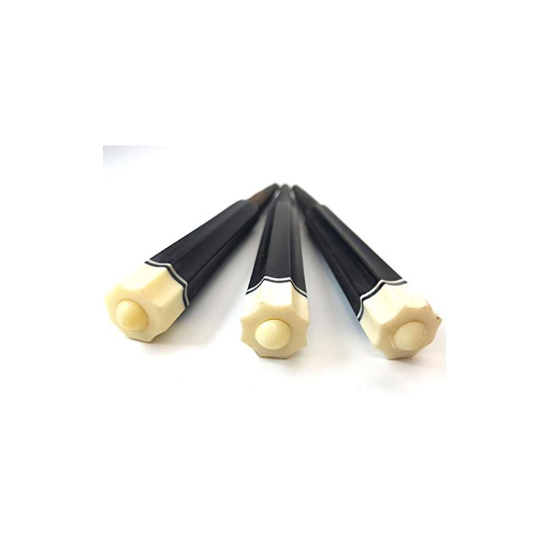 Okinawa Sanshin Karakui 3 Piece Set [Kuroki Octagonal Sand] Pre-Drilled