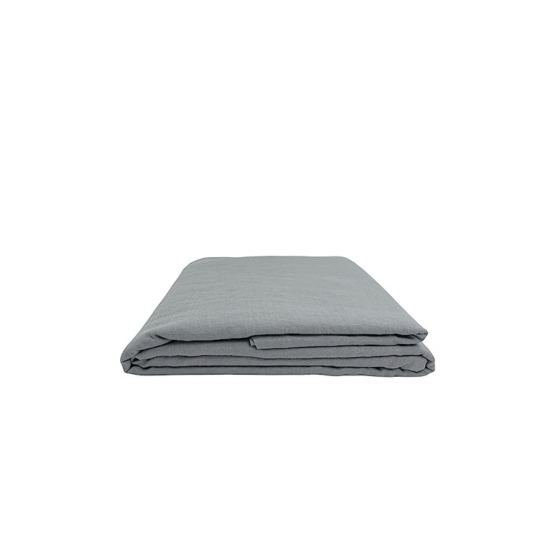 Ger3as Linen Bed Sheet without Rubber 100% Stonewashed Natural Linen