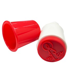 6 PCS Christmas Cookie Cutter Mold, Cookie Stamps with Organizer, For Holiday Decorating & DIY