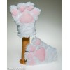 Unbranded Easter Bunny/ Kitty Cat Costume Mitts Wht & Pink