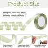 QFGasre 2pcs Sage Green Ribbons Light Green Satin Sage Silk