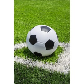 Jerry Fabrics Football Fleece Blanket Bedspread Football Black White Football Field 100 x 150 cm 100% Polyester