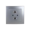 TFNO 2 x RJ11 Socket in Elegant Silver Designed for