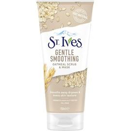 St. Ives Gentle Smoothing Oatmeal Scrub & Mask, 150 ml (Pack of 3) – Nourishing Dual-Action Facial Treatment for Exfoliation and Hydration, Leaving Skin Soft, Radiant, and Visibly Healthy