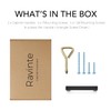 Ravinte 30 Pack Square Bar Kitchen Cabinet Handles Matte Black