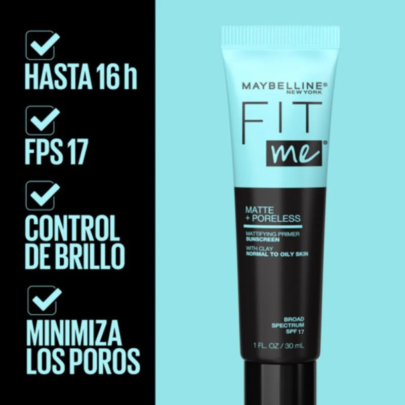Primer Maybelline Fit Me Matte Sin Poros Spf17 - 30ml