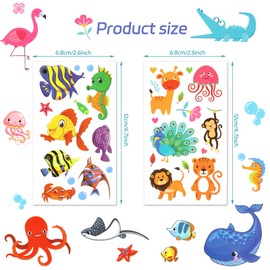 HOWAF Temporary Tattoos for Kids, 80 Sheets Mixed Styles Fake Tattoo Stickers Set for Children Birthday Party Favours, Party Bag Fillers for Kids Girls Boys Classroom Games Prizes Toys Gifts