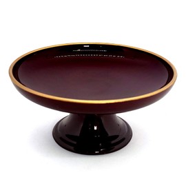 Lacquered Pludacter Mini Takatsuki 3.0 inch (3.0 cm) Tame Fuchigin Gold Border