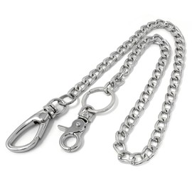 S.W.P jdw-001-006oya Men's Women's Wallet Chain Wallet Chain Key Chain Silver, 003
