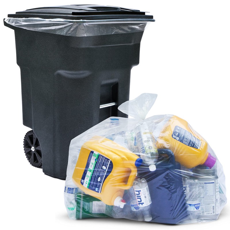 Tasker 95-96 Gallon Trash Bags, (Value Pack 50 Bags w/Ties)