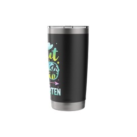 Peace Out Kindergarten Last day School Tie Dye Kindergarten Stainless Steel Insulated Tumbler
