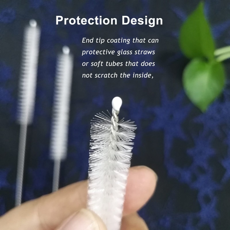 Straw Cleaner Brush Extend 12 inch, Extra Wide 12mm diam