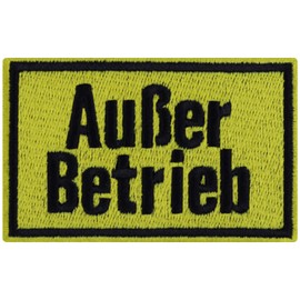 Out of Operation Patch Work Warning Sign Birthday Gift for Women / Men Worker Patch Logistics Application Work Clothes / Safety Vest / Jacket 80 x 50 mm