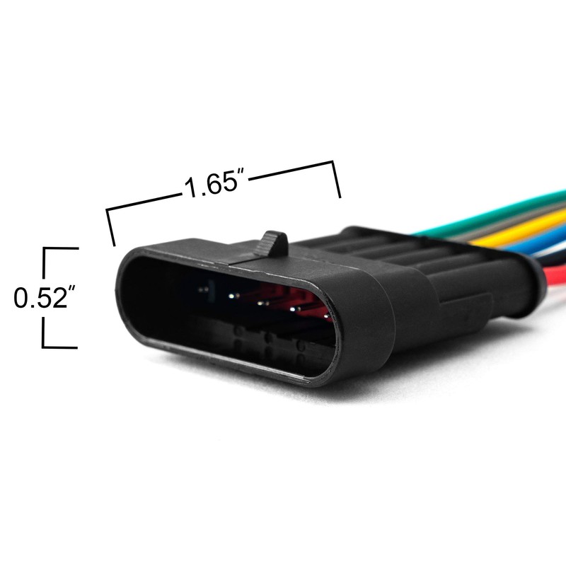 LanHong 6 Pin Way 16 AWG Car Waterproof Electrical Connector