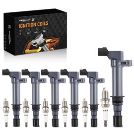 maXpeedingrods UF270 Set of 6 Ignition Coil Pack and Iridium Spark Plugs Fit for Jeep Commander, for Dodge Dakota Durango, for Mitsubishi Raider 3.7L V6 2002-2008, Ignition Coil Kit Replaces UF297