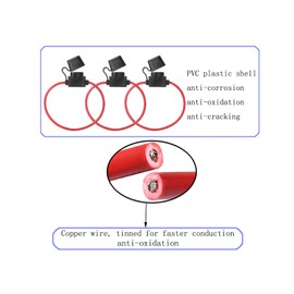 KOLACEN Automotive Car Truck In-line 16 Gauge Fuse Holder for Mini Blade Type Fuse 3 Pieces + 8 Pieces Mini Blade Fuse 10Apm 15Apm