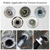 Damaged Screw Extractor Set, 6 Different Sized Screw Extractor, Easy
