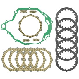 Caltric Clutch Friction Steel Plates Gasket Kit for Yamaha Big Wheel 200 BW200 1985-1988