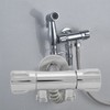 Copper Double Switch Outlet Angle Valve Toilet Bidet Shower Faucet