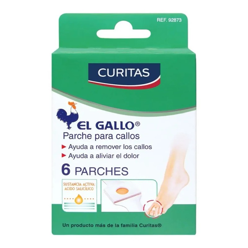 Caja De Parches Para Callos Curitas El Gallo Con 6