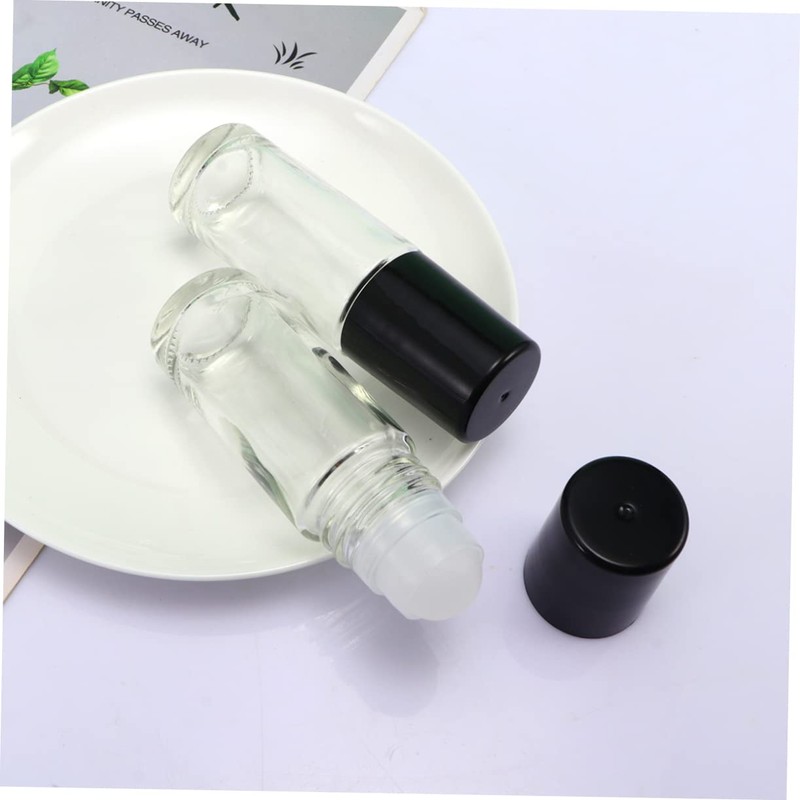SAFIGLE 4Pcs Portable Roll Bottle Leak Empty Essential Oil Container