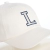 Lacoste INITIAL APPLIQUE CAP (Initial Applique Cap), Off-White, 58 Sizes