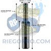RIEGOPRO SRM-04 Pack of 3 Sprinklers. Range from 4 to