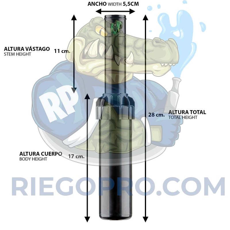 RIEGOPRO SRM-04 Pack of 3 Sprinklers. Range from 4 to