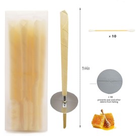 10 PCS Earwax Removal Kits,Household Portable Portable Ear Wax Cleaning Tool, Ear Wax Remover Tool with Cotton Swab.