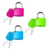 AOVNA 3Pcs Suitcase Locks with Keys Coloured Padlocks with Keys